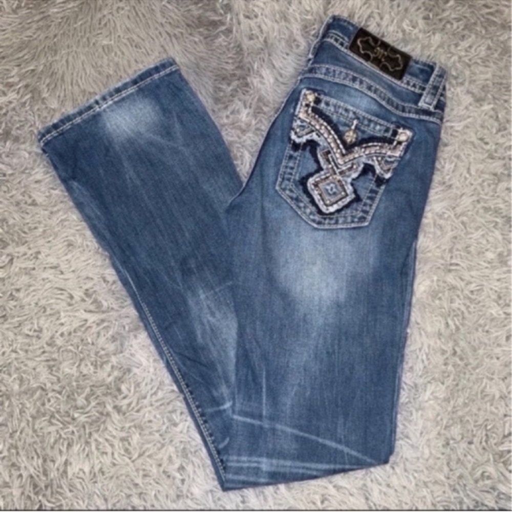 Miss Me Jeans Mid Rise Boot Cut Size 26